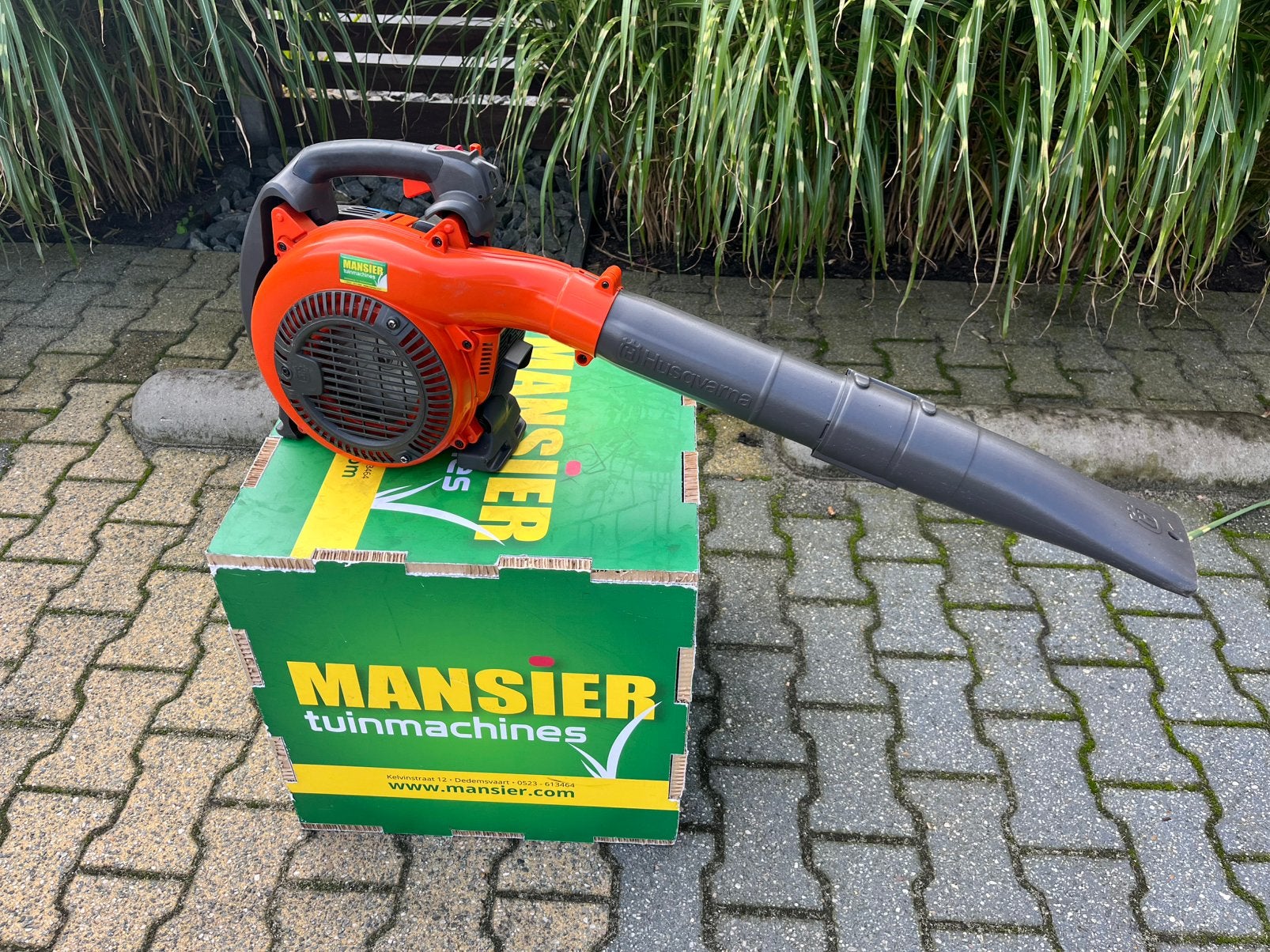 Bladblazer Husqvarna 525BX gebruikt, Ophalen, Dedemsvaart, Info@mansier.com, Benzine