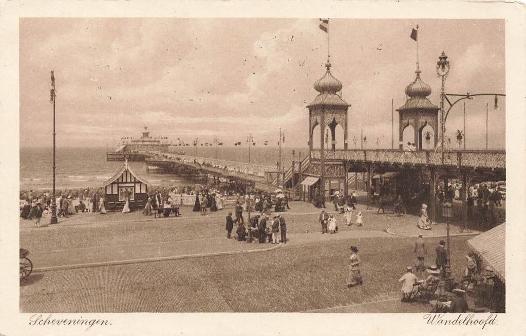 Scheveningen, Wandelhoofd  1914, Ophalen of Verzenden, Voor 1920, Gelopen, Zuid-Holland
