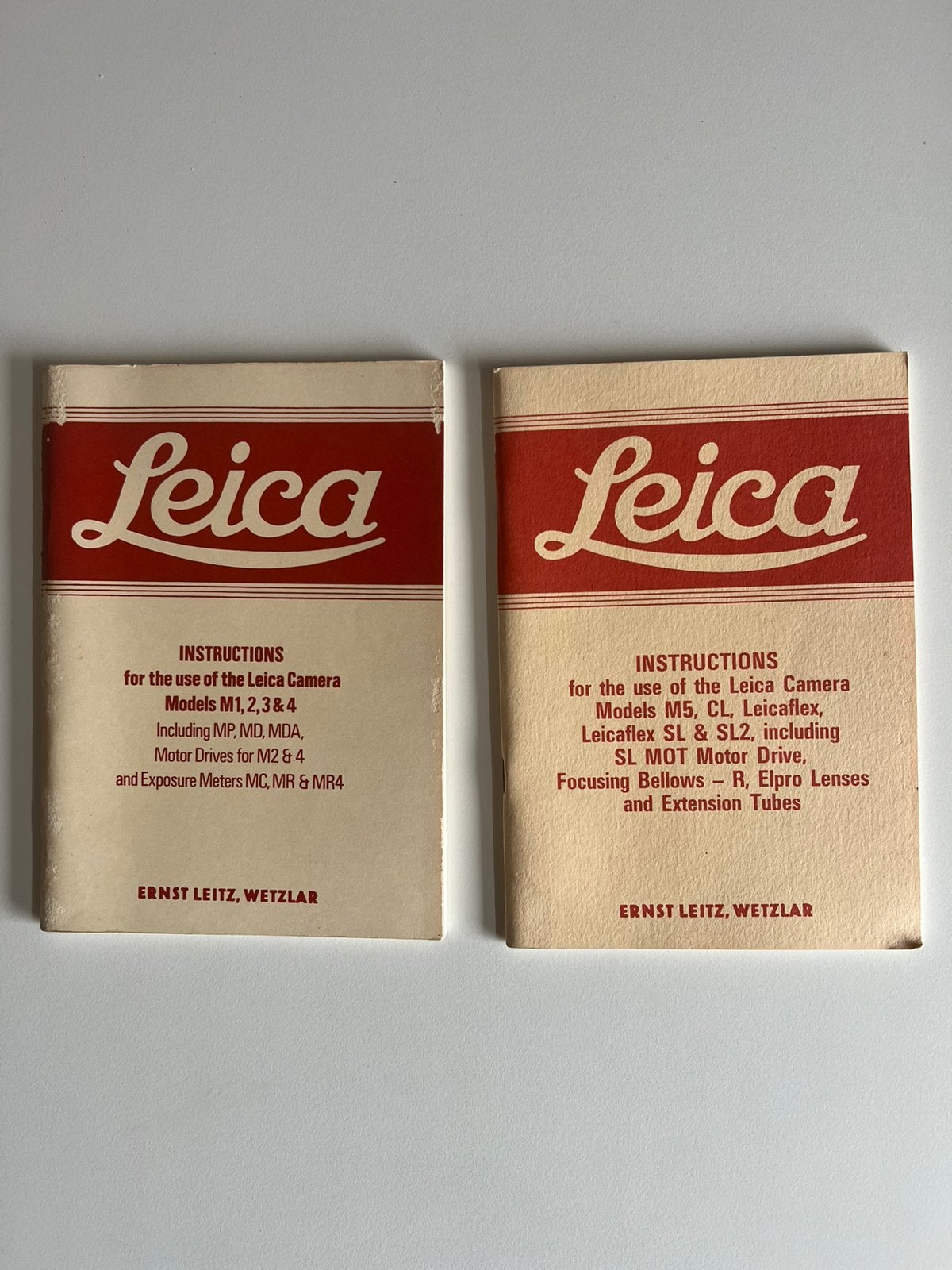 Leica instruction manual (vintage), Gebruikt, Leica, Ophalen of Verzenden, Nvt