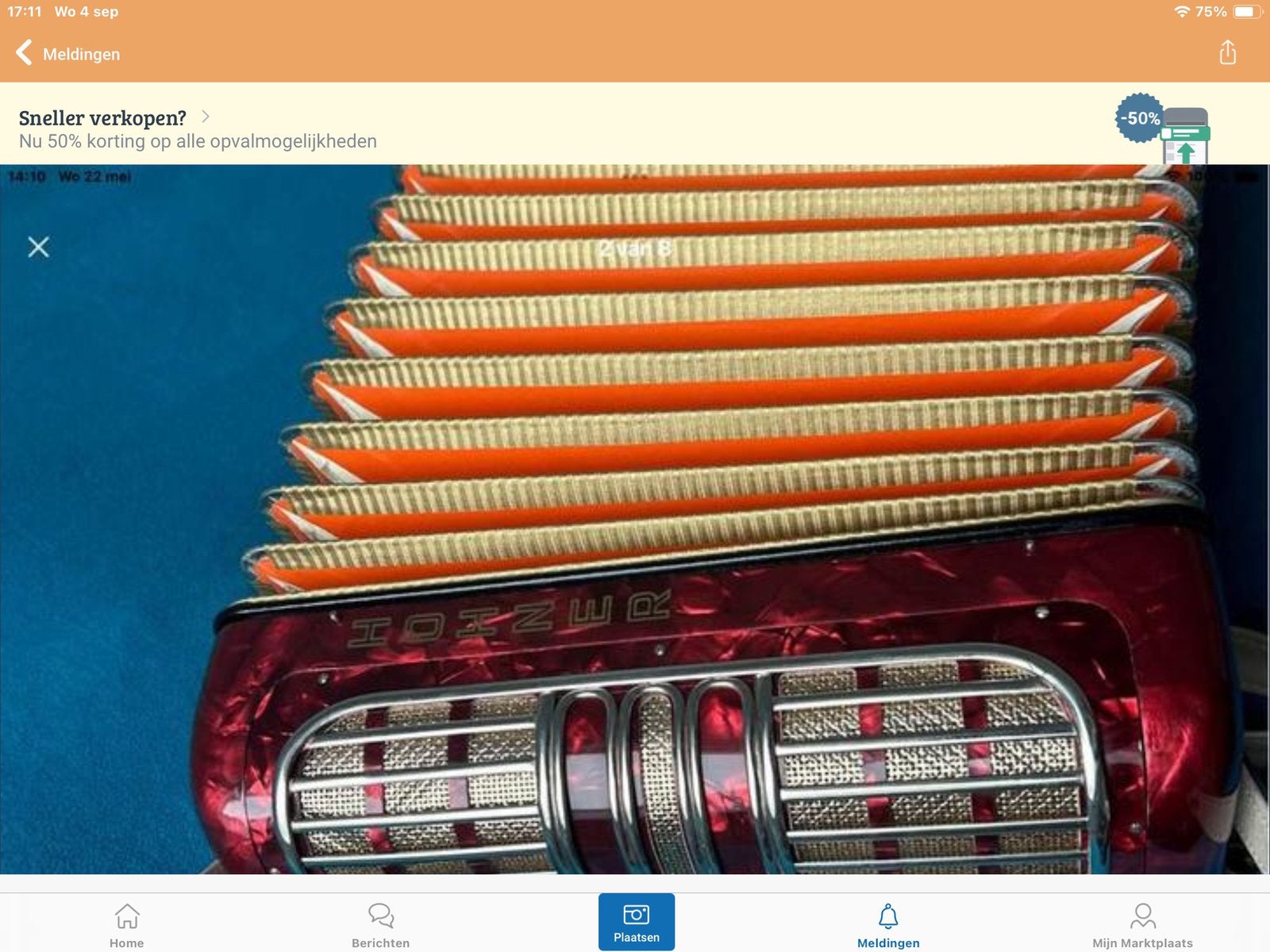 Accordeon, Ophalen of Verzenden, Zo goed als nieuw