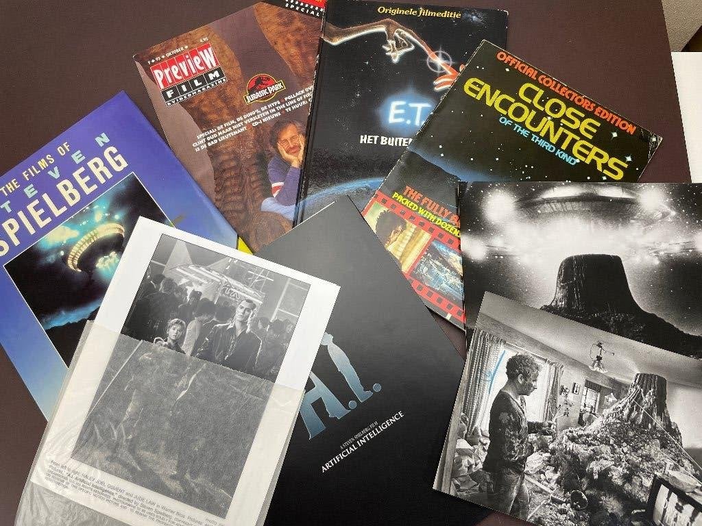 Verzameling over Steven Spielberg, o.a. met pers-kit, Verzenden, Gebruikt, Film, Overige typen