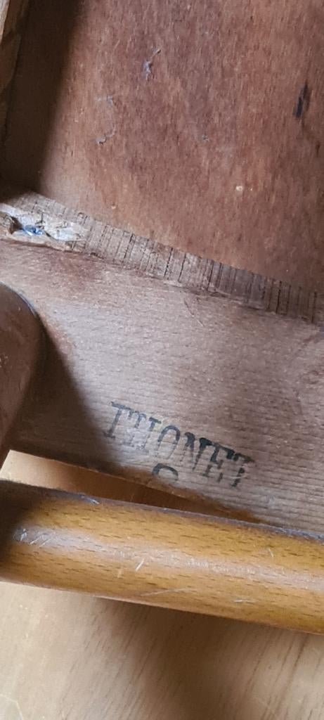 Thonet stoel, Ophalen, Gebruikt, Bruin, Design