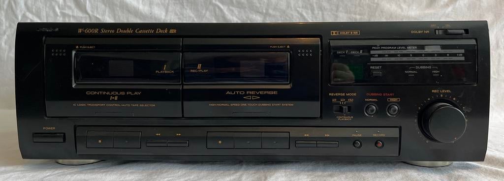 TEAC W-600R Dubbel Cassettedeck - Goede staat, Ophalen of Verzenden, Dubbel, Overige merken, Auto-reverse