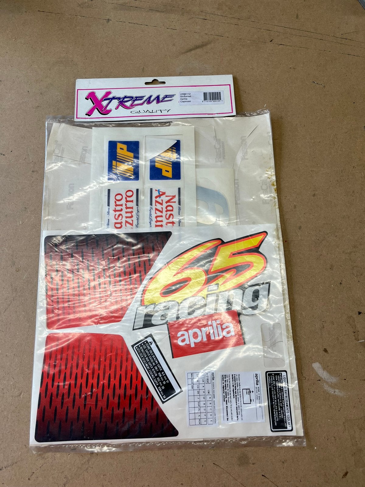 Nieuw (NOS) stickerset APRILLIA CAPIROSSI (passend op SR), Ophalen of Verzenden, Nieuw, Aprilla