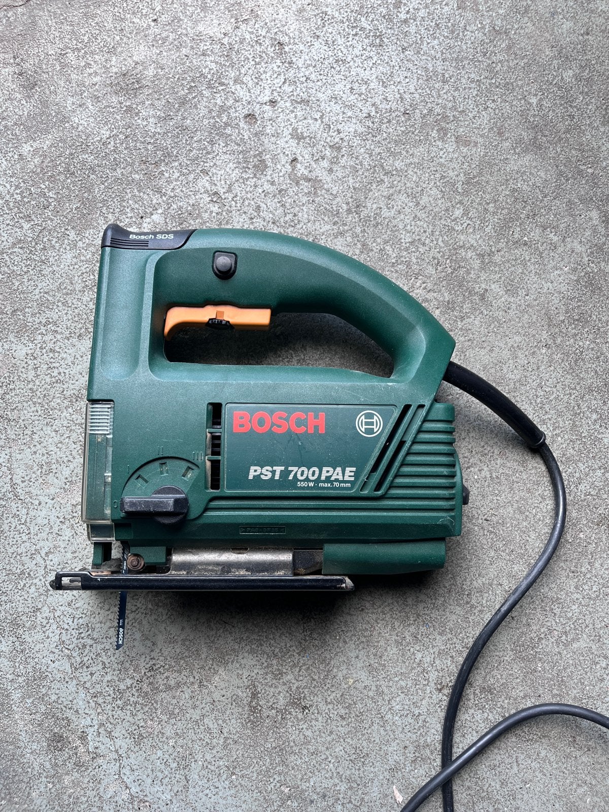 Bosch PST 700 PAE Decoupeerzaag - 550W, max. 70mm, Ophalen, Gebruikt, 600 tot 1200 watt, Decoupeerzaag
