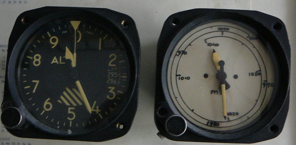 Vliegtuighoogtemeter / Barometer, Ophalen, Gebruikt, Barometer