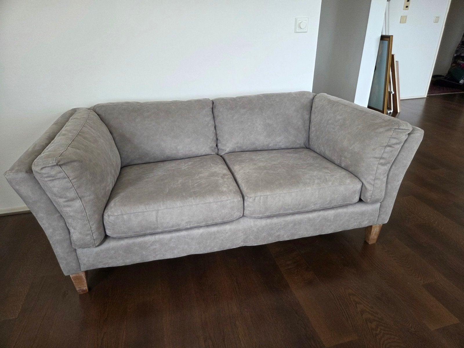 Mooi bankstel met bijpassende fauteuil, zgan, Ophalen, 150 tot 200 cm, Driepersoons, 75 tot 100 cm