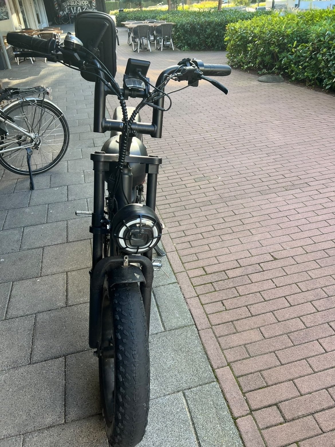 Stoere Fatbike E-bike - Zwart, Goede Staat, Zo goed als nieuw, Minder dan 47 cm, 50 km per accu of meer, Ophalen