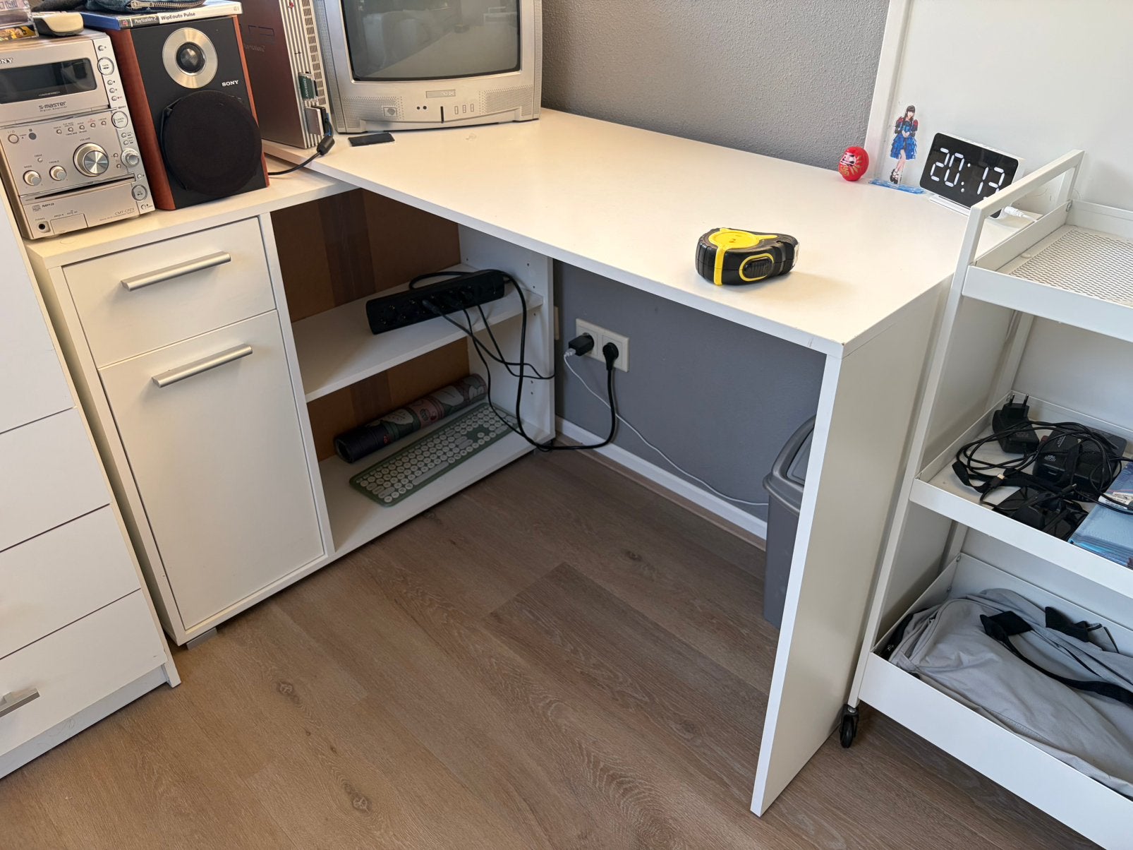 Hoekbureau 120 x 94, Huis en Inrichting, Bureaus, Ophalen, Gebruikt, 120 cm, Spaanplaat of MDF