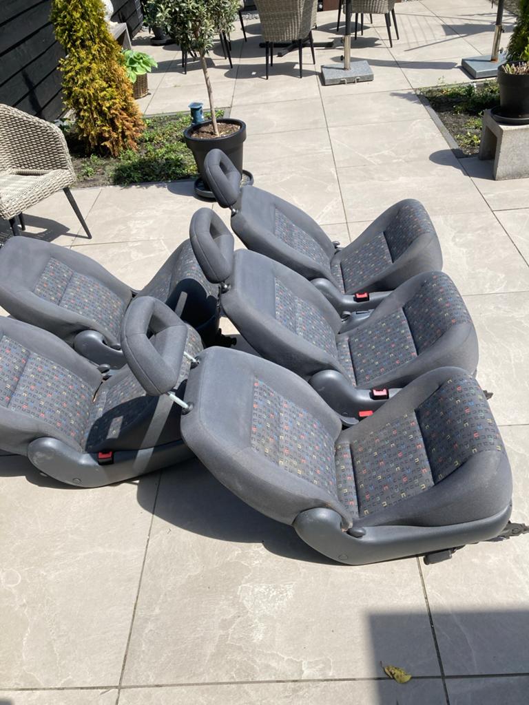 Set van 5 gebruikte autostoelen  voor VW Sharan uit 2004., Ophalen of Verzenden, Gebruikt, Universele onderdelen