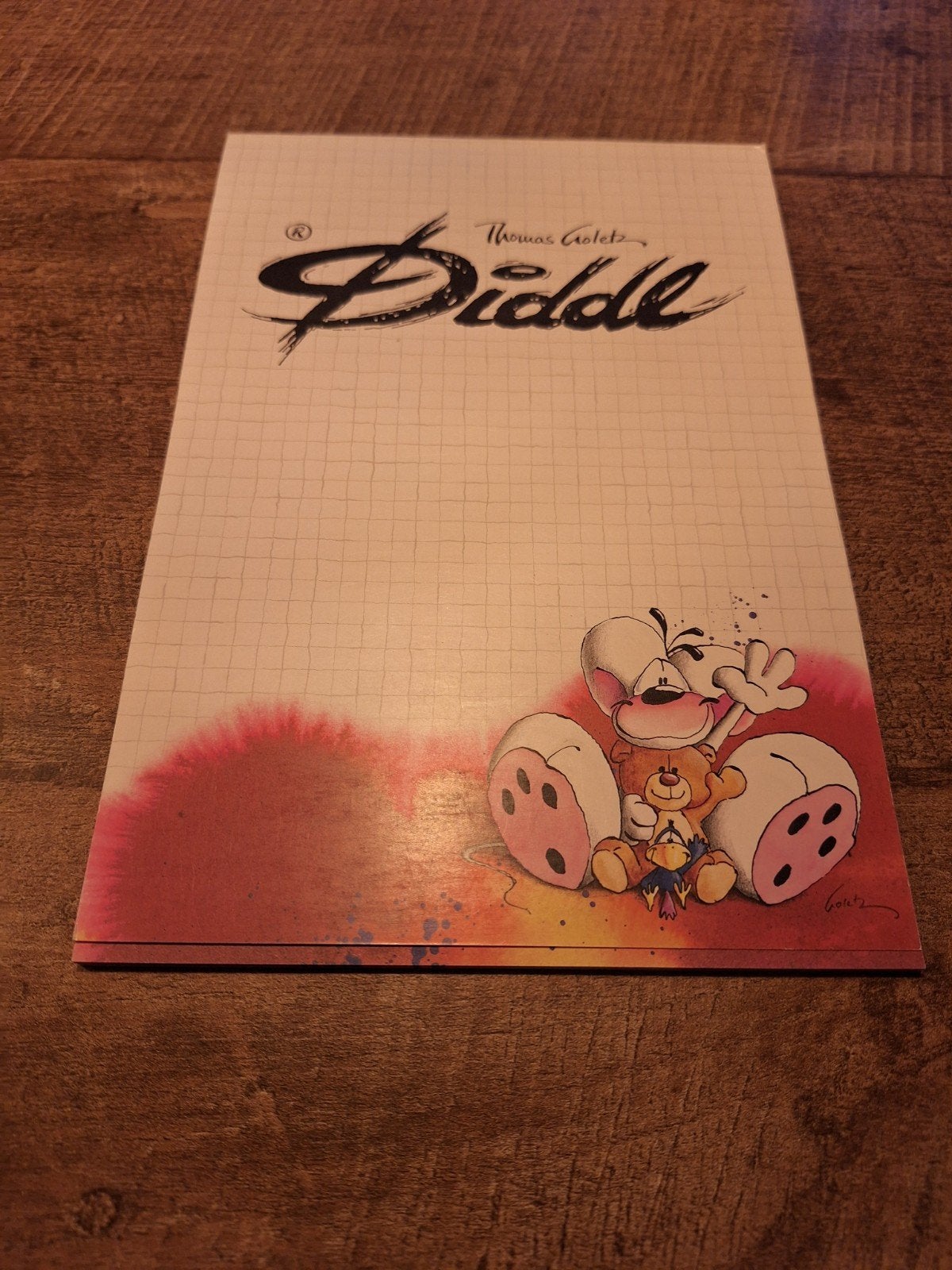 Diddl A5 blok nr 157 met 18 blaadjes, Ophalen of Verzenden, Diddl, Gebruikt, Papier, Kaart of Schrift