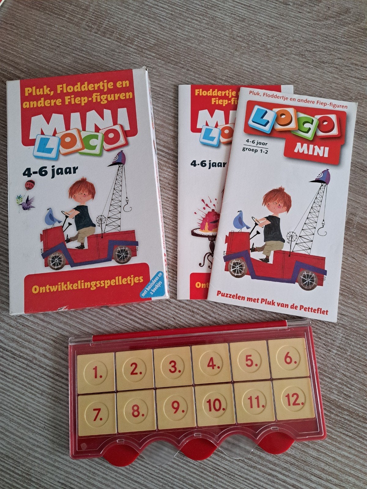 Mini Loco Pluk van de Petteflet Ontwikkelingsspelletjes, Ophalen of Verzenden, Zo goed als nieuw, Puzzelen