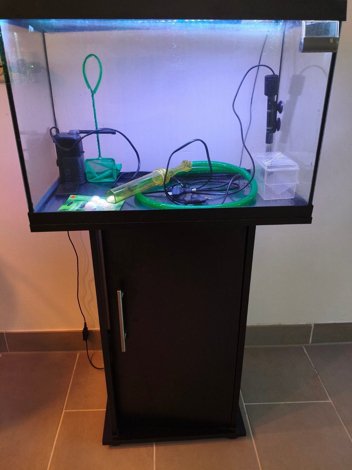 Juwel 60x40x30 compleet met led en meubel!, Ophalen, Gebruikt, Inclusief deksel, Leeg aquarium