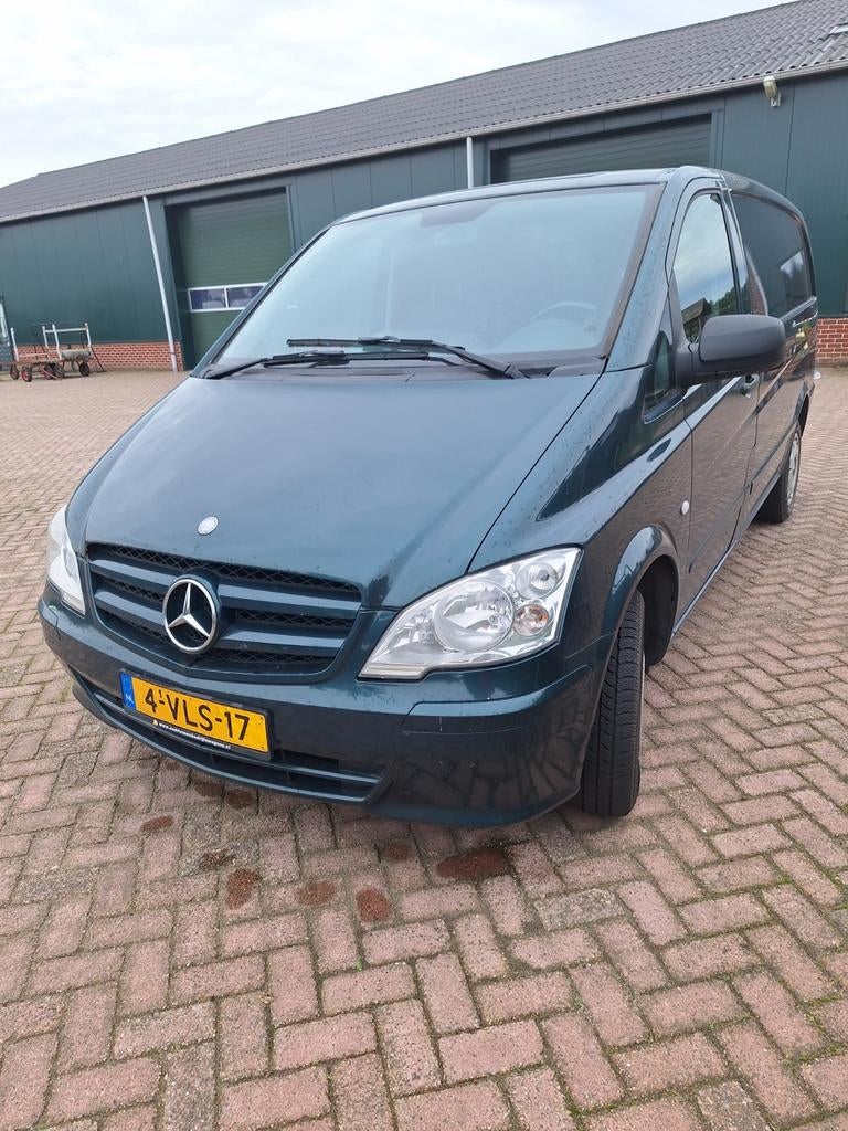 Mercedes-benz Vito 113, lang, nieuwe apk, 2011, Marge Auto, Auto's, Euro 5, Zwart, 4 cilinders, 2000 kg