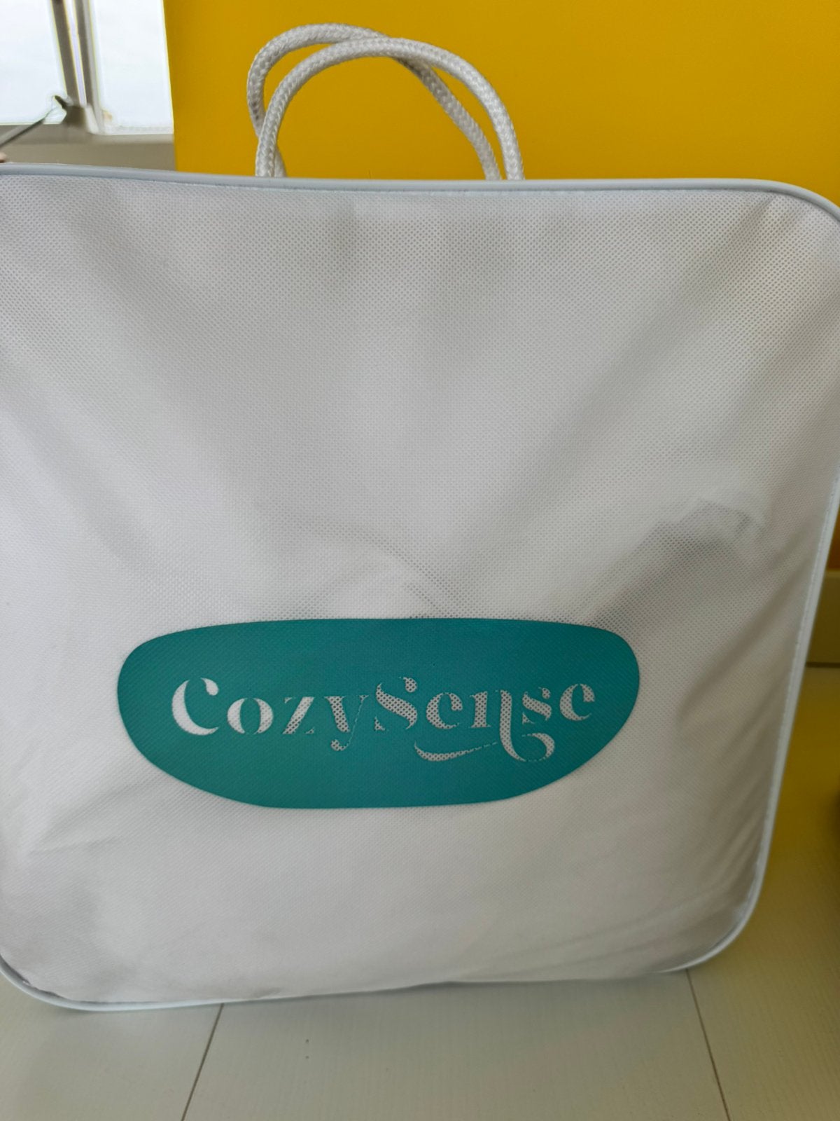 CozySense Verzwaringsdeken - Comfort en Rust 150x200, Ophalen, Eenpersoons, Bamboe, Wit