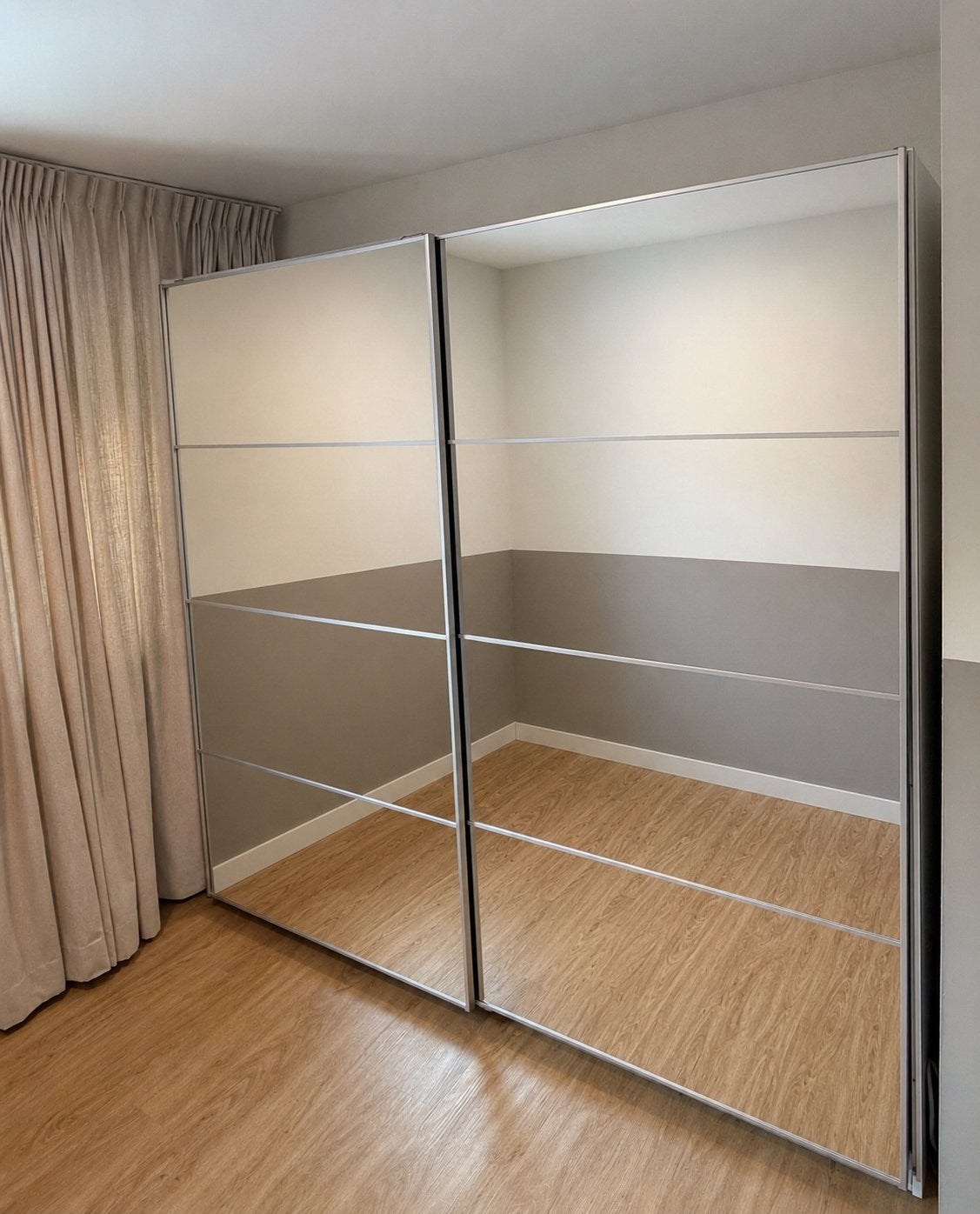 Spiegeldeuren kast - gratis op te halen, Huis en Inrichting, Ophalen, Zo goed als nieuw, 25 tot 50 cm, 200 cm of meer