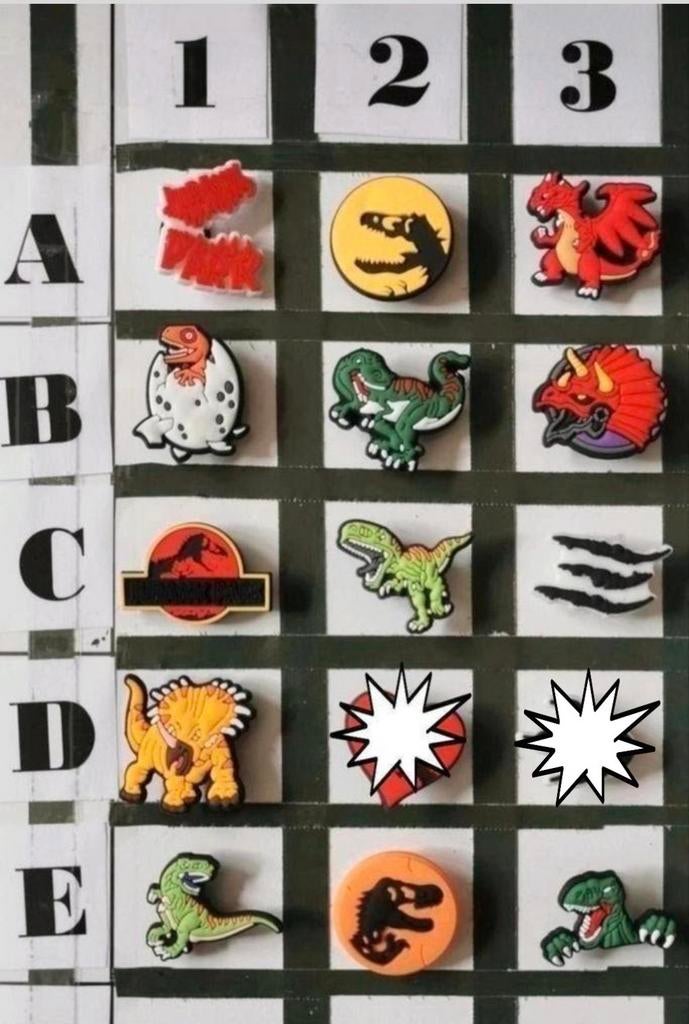N: Jurassic Park Schoenbedels Pins voor de Crocs, Verzamelen, Ophalen of Verzenden, Nieuw, Overige onderwerpen