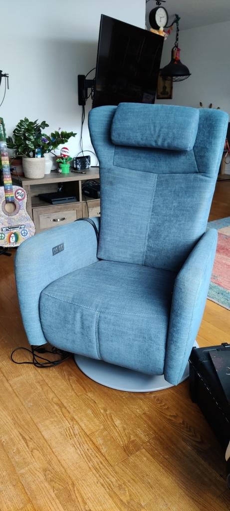 Luie stoel, elektrische sta op stoel van Prominent., Ophalen, Gebruikt, Minder dan 75 cm, Stof