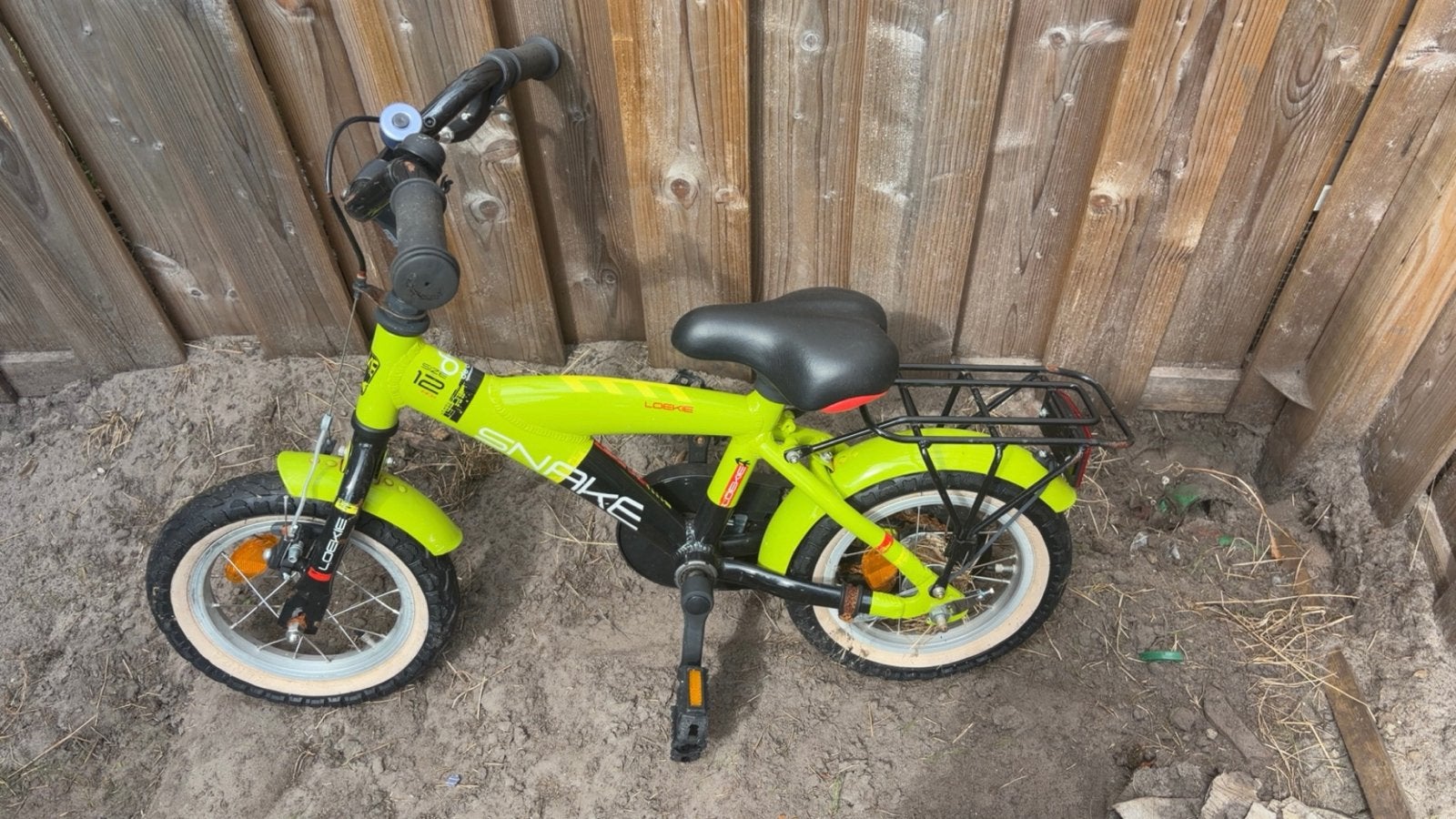 Loekie snake 12 inch kinderfiets, Ophalen, Zo goed als nieuw, Minder dan 16 inch