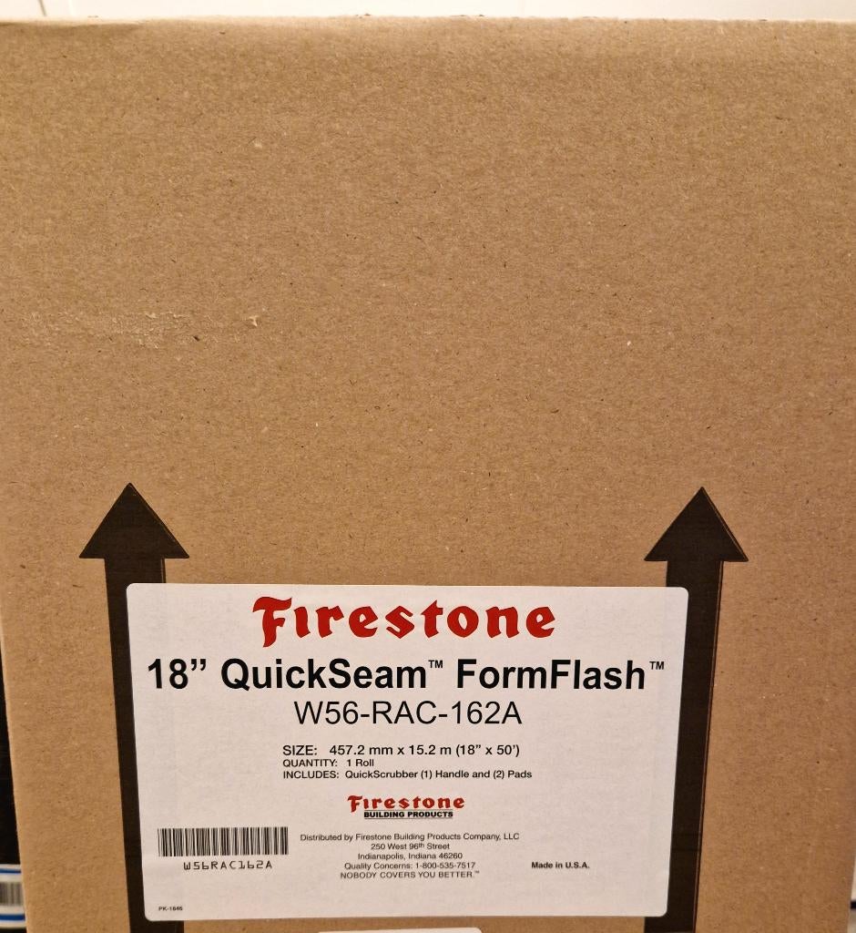 18" Firestone/Elevate Quickseam Formflash, Overige materialen, 10 tot 15 m², Zwart, Overige typen