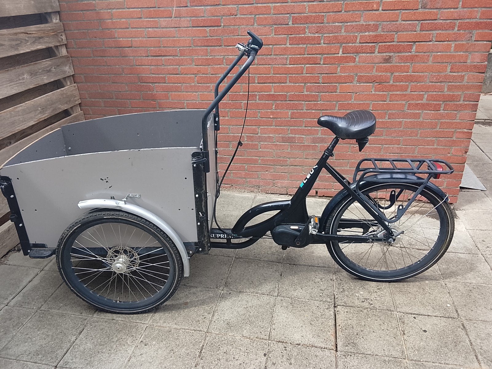 Elektrische bakfiets Vogue Supreme, Fietsen en Brommers, Fietsen | Bakfietsen, Gebruikt, Goederen, Ophalen