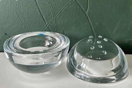 Iittala Ballo waxinehouder helder Fins design 1990's, Ophalen of Verzenden