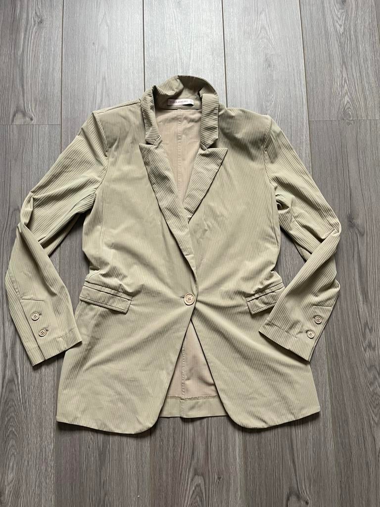 Studio Anneloes Franny rib clay blazer light travel mt M, Ophalen of Verzenden, Zo goed als nieuw, Maat 38/40 (M)