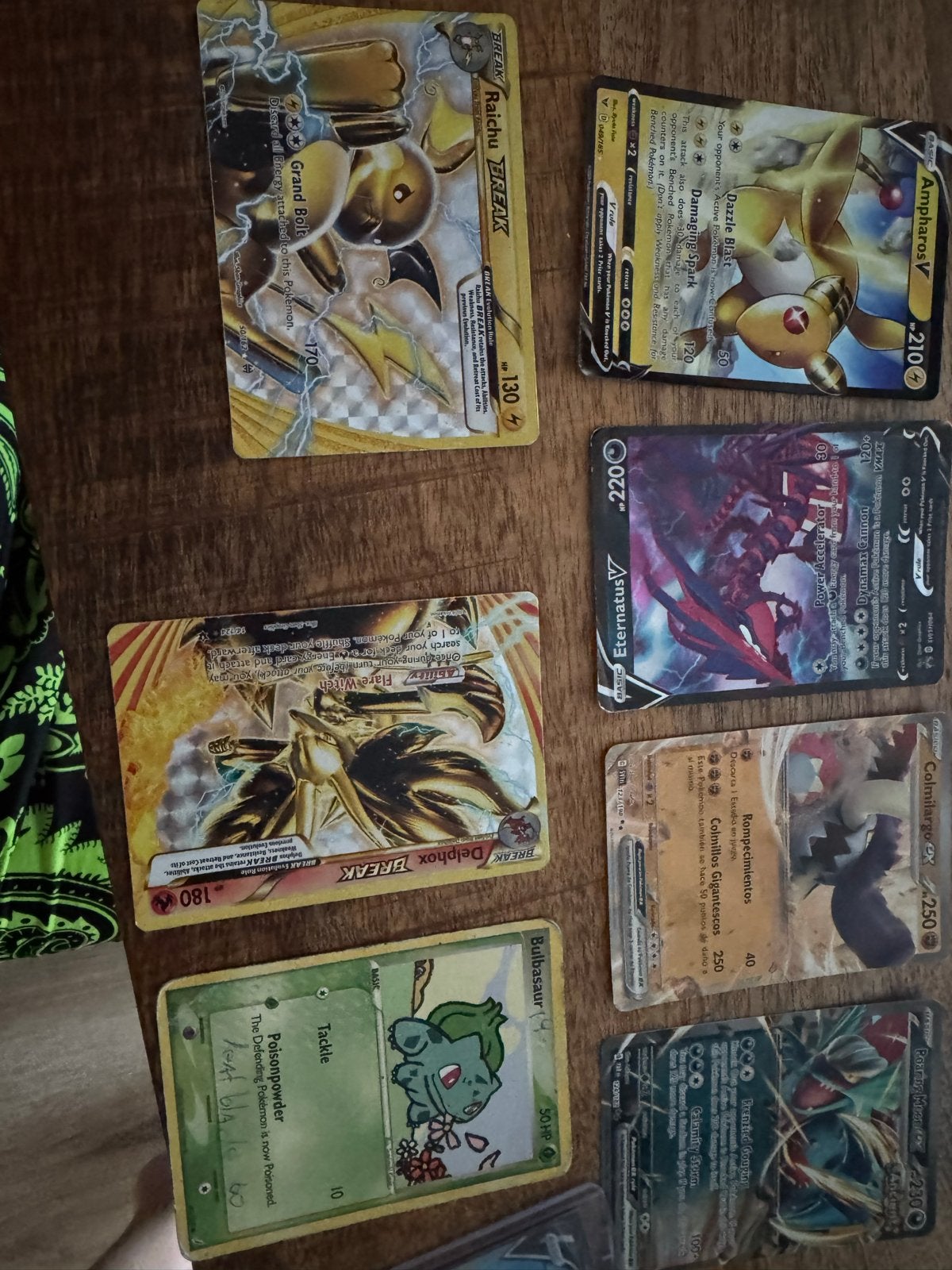 Pokémon Kaarten Collectie: Zeldzame V, VMAX & BREAK kaarten, Ophalen, Gebruikt, Meerdere kaarten, Foil