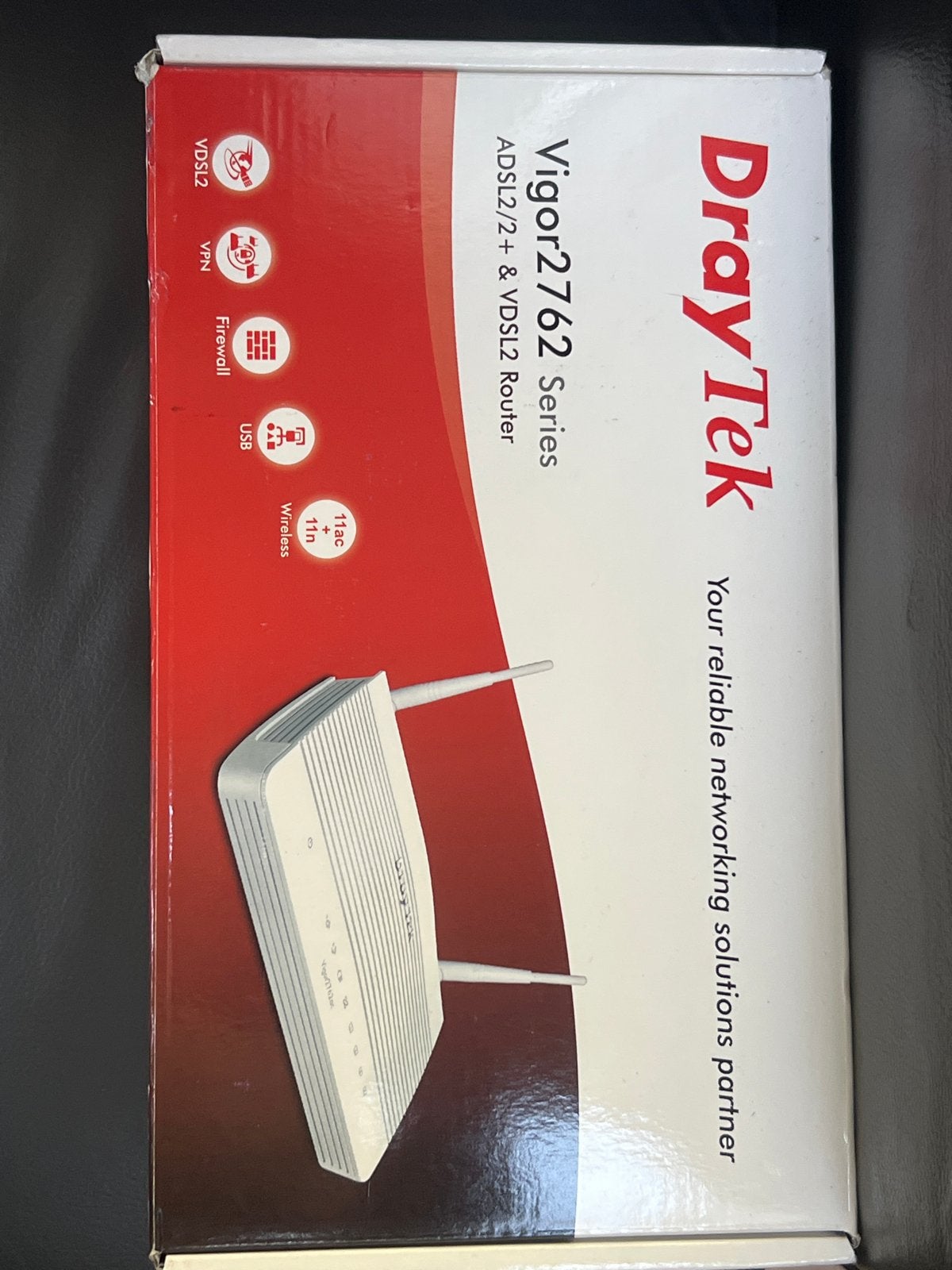 Draytek Vigor 2762ac Annex A VDSL2/ADSL2+ Router, Computers en Software, Ophalen of Verzenden, Gebruikt, Router met modem