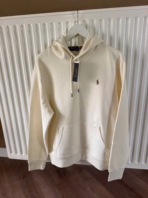 creme hoodie Ralph Lauren maat M/ L trui capuchon Nieuw, Maat 48/50 (M), Beige, Ralph Lauren, Nieuw
