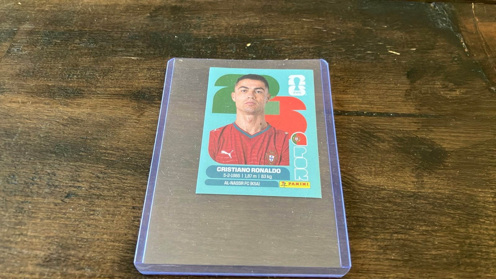 Cristiano Ronaldo panini sticker nr 15 Portugal WK 2026, Ophalen of Verzenden, Zo goed als nieuw, Sticker
