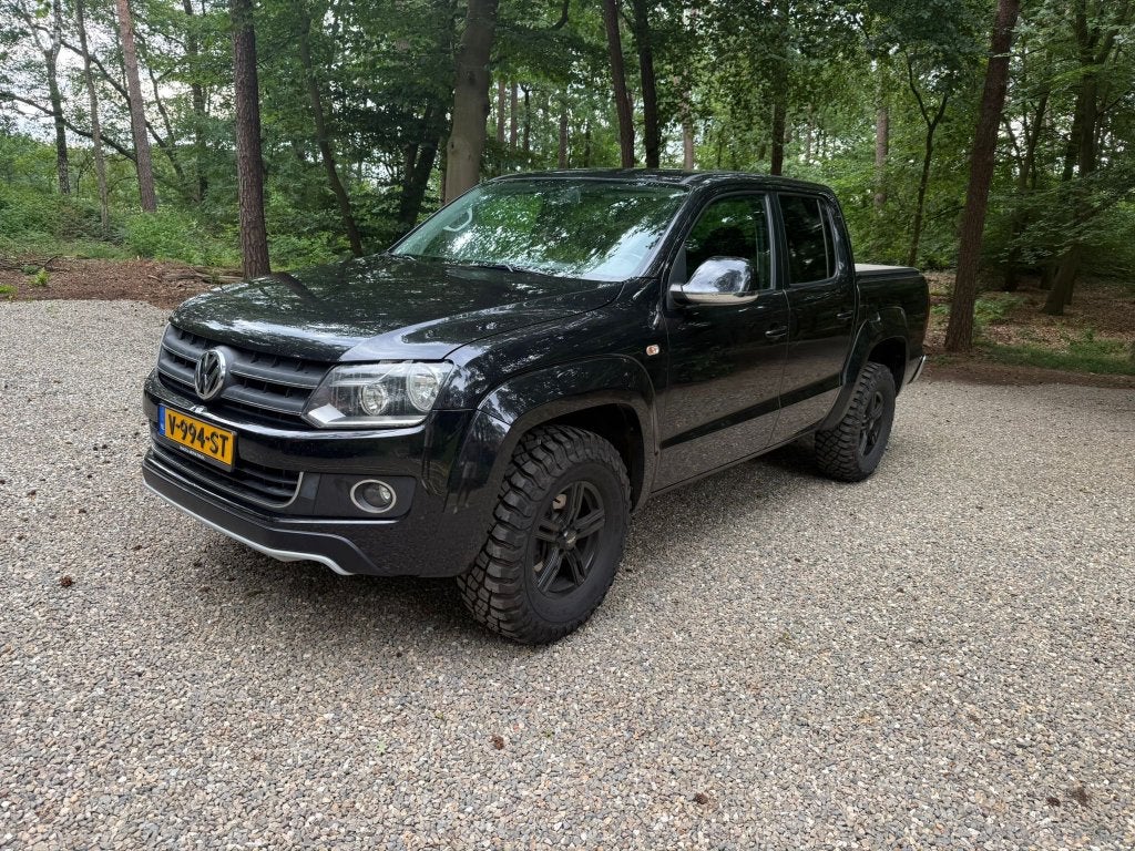 Volkswagen 2012 AMAROK 4 MOTION AUTOMAAT, Auto's, Euro 5, 2165 kg, 4 cilinders, Zwart