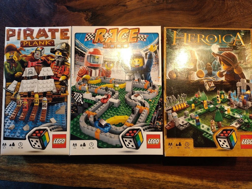 LEGO Bordspellen: 3839-3848-3858, Ophalen, Overige thema's, Inclusief extra onderdelen, Lego