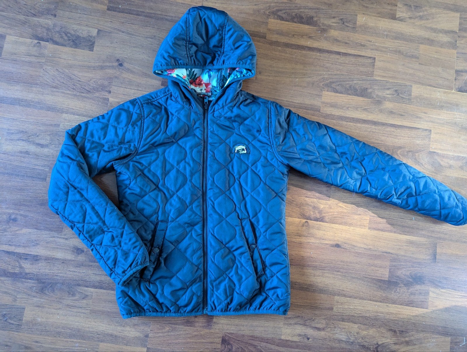 Leuke reversibel tussenjas van WE Fashion. Maat 170/176.IZGS, Meisje, Ophalen of Verzenden, Zo goed als nieuw, WE Fashion