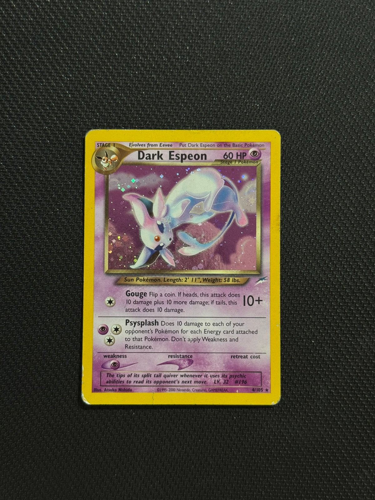 Dark espeon 4/105, Hobby en Vrije tijd, Ophalen of Verzenden, Zo goed als nieuw
