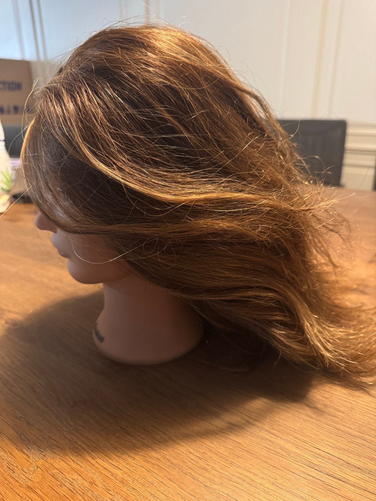 Kapper oefen hoofden, echt haar. Incl standaard, Ophalen of Verzenden