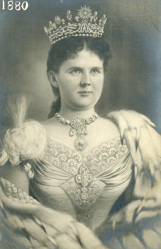 KONINGIN EMMA 1880 (DR173), Verzamelen, Koninklijk Huis en Royalty, Verzenden, Zo goed als nieuw, Nederland, Kaart, Foto of Prent