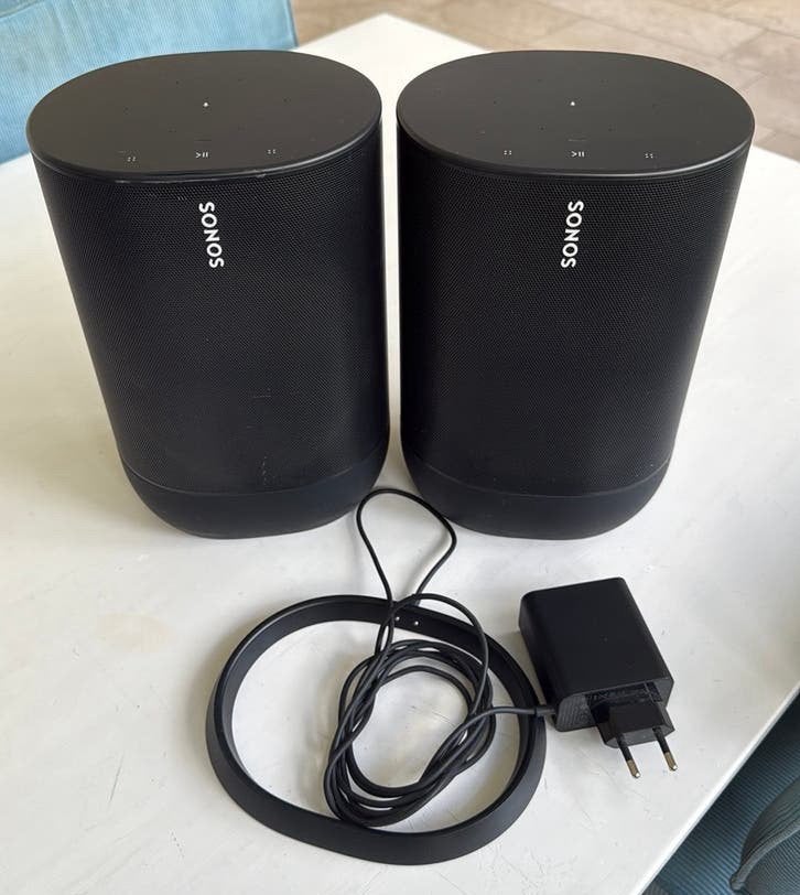 2x Sonos Move Gen 2 inclusief Loop Dock, Ophalen of Verzenden, Zo goed als nieuw, Draagbare speaker, Sonos