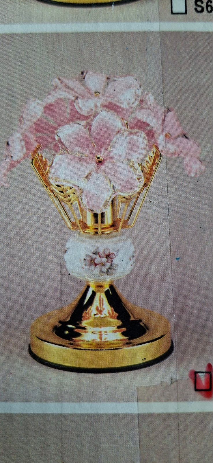Tafellamp (Bloemen), Roze, Ophalen of Verzenden, Nieuw, Met stekker