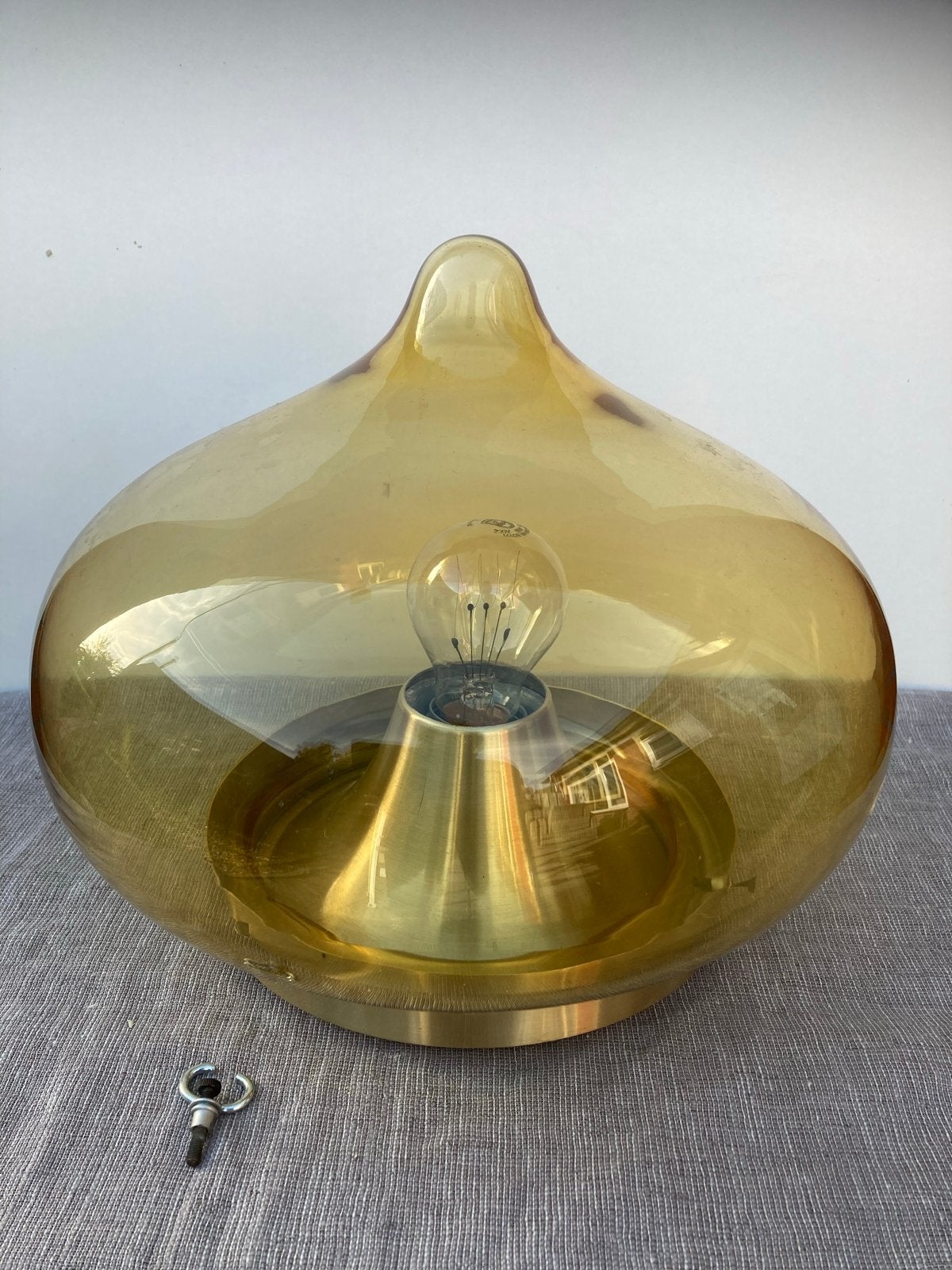 Dijkstra 'Druppel' Plafondlamp Jaren '70, Ophalen of Verzenden