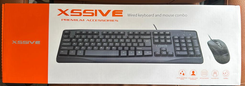 XSSIVE Bedraad Toetsenbord en Muis Combo - Nieuw, Ophalen, Toetsenbord en muis-set, Nieuw, Qwerty