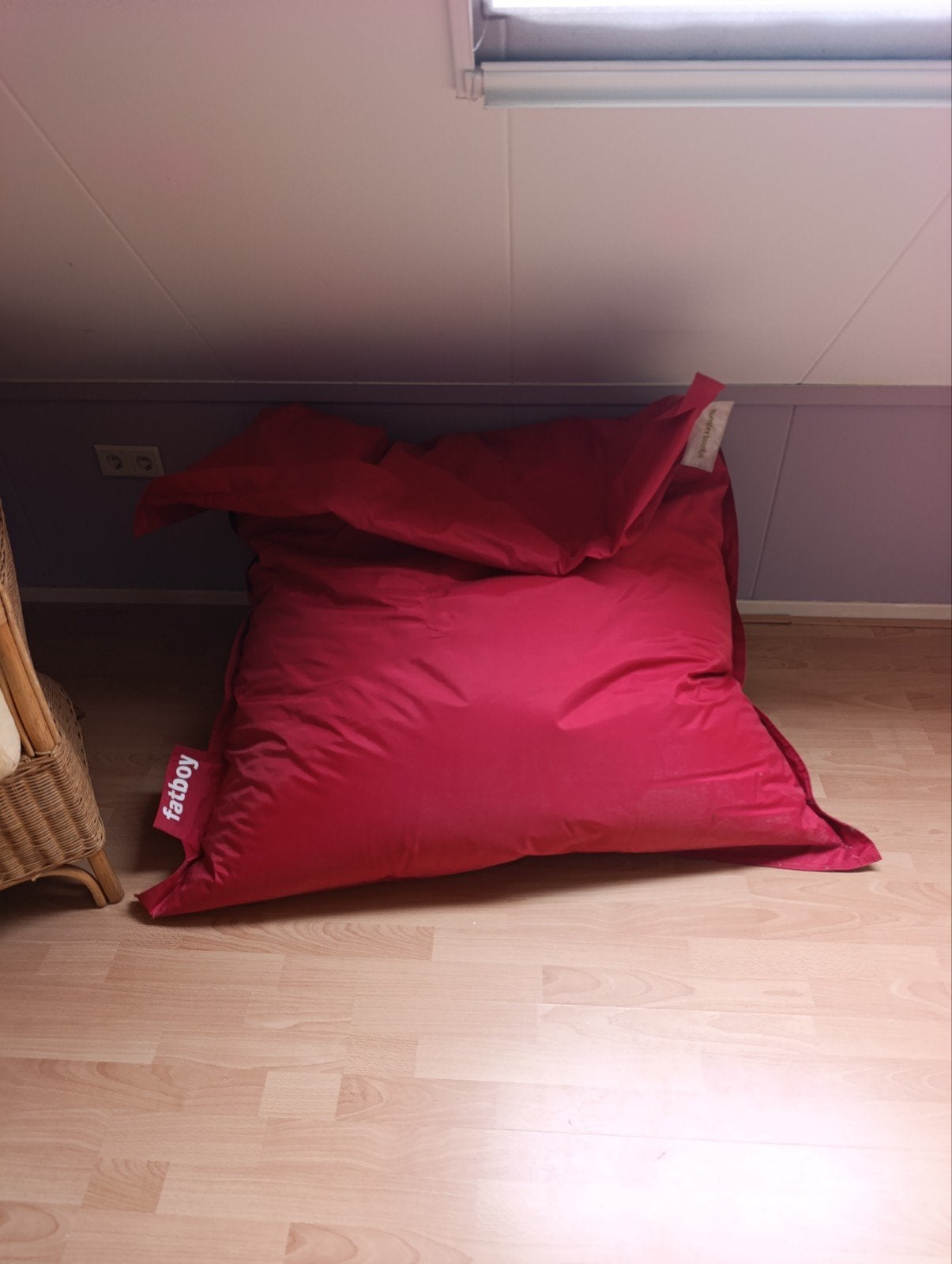 Fatboy zitzak rood, Huis en Inrichting, Zitzakken, Ophalen, Zo goed als nieuw, Rood, Zitzak