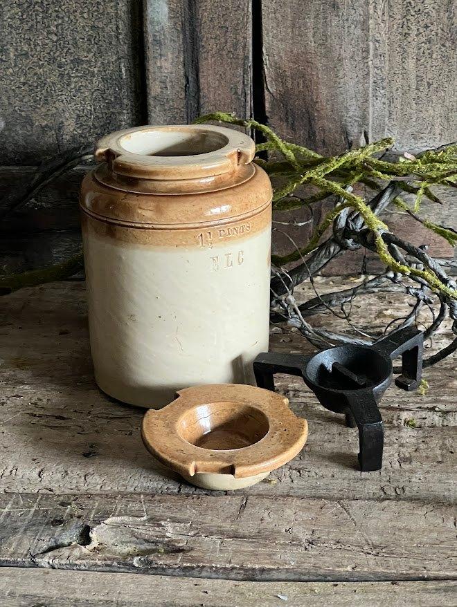 Oude gres inmaak pot, Antiek en Kunst, Antiek | Keramiek en Aardewerk, Ophalen of Verzenden