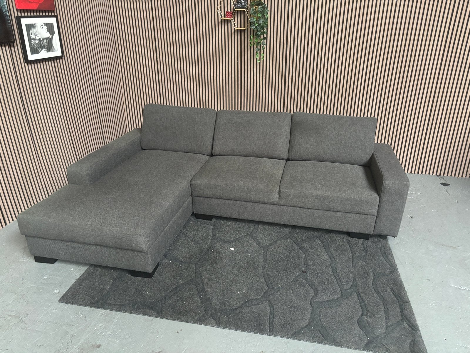 GRATIS LEVERING Loungebank + Opbergruimte 285x190 GEREINIGD, 250 tot 300 cm, Hoekbank, Ophalen of Verzenden, Zo goed als nieuw