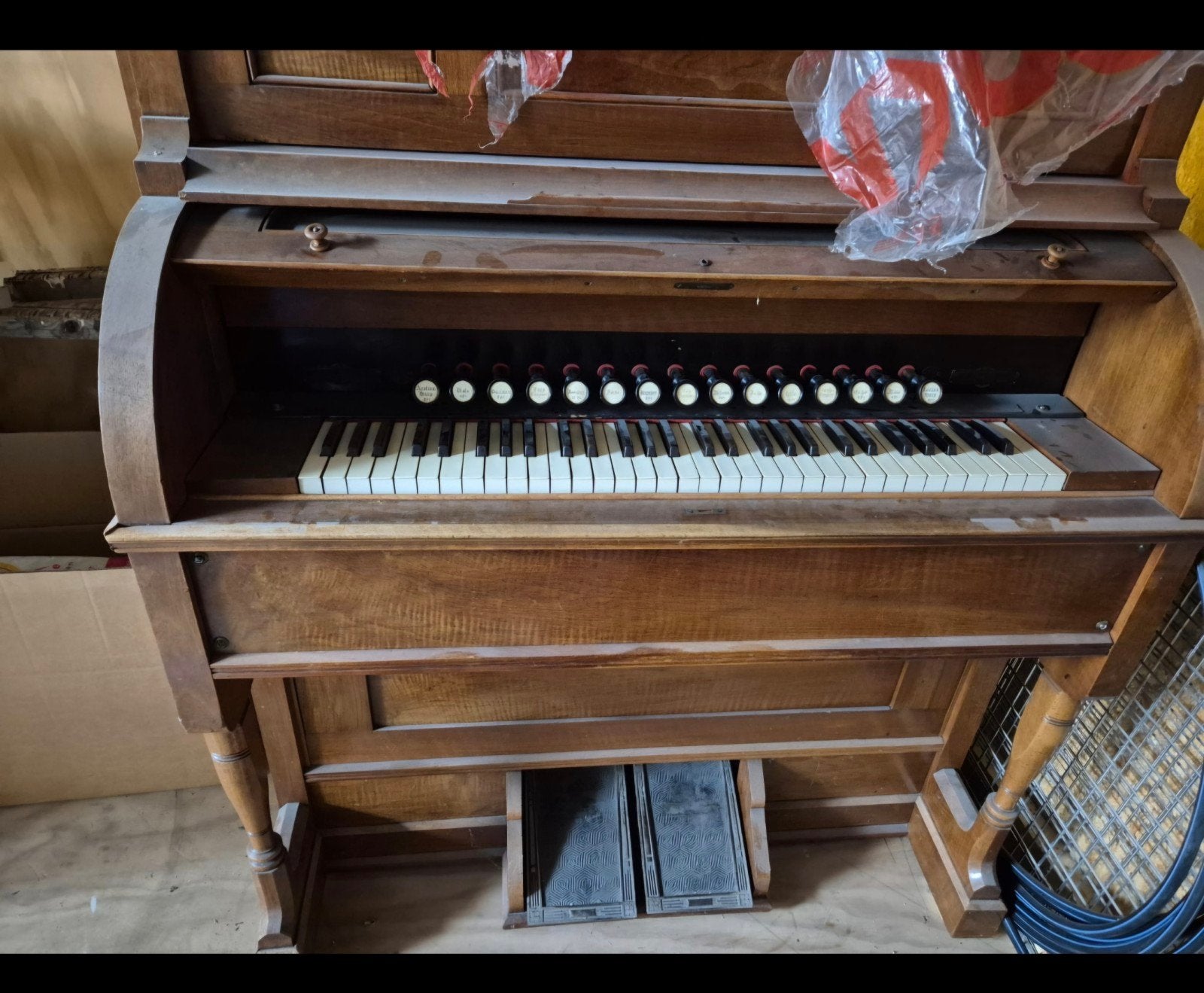 Antiek harmonium/traporgel, Muziek en Instrumenten, Ophalen, 1 klavier, Harmonium