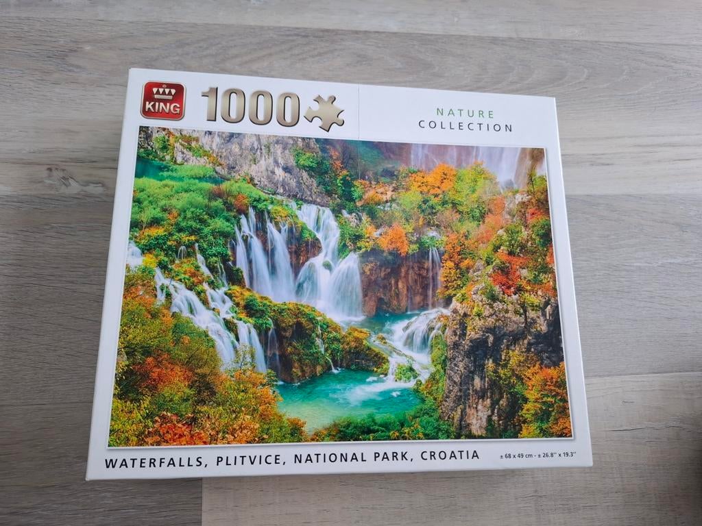 Puzzel King watervallen Plitvice Kroatië, Ophalen, Zo goed als nieuw