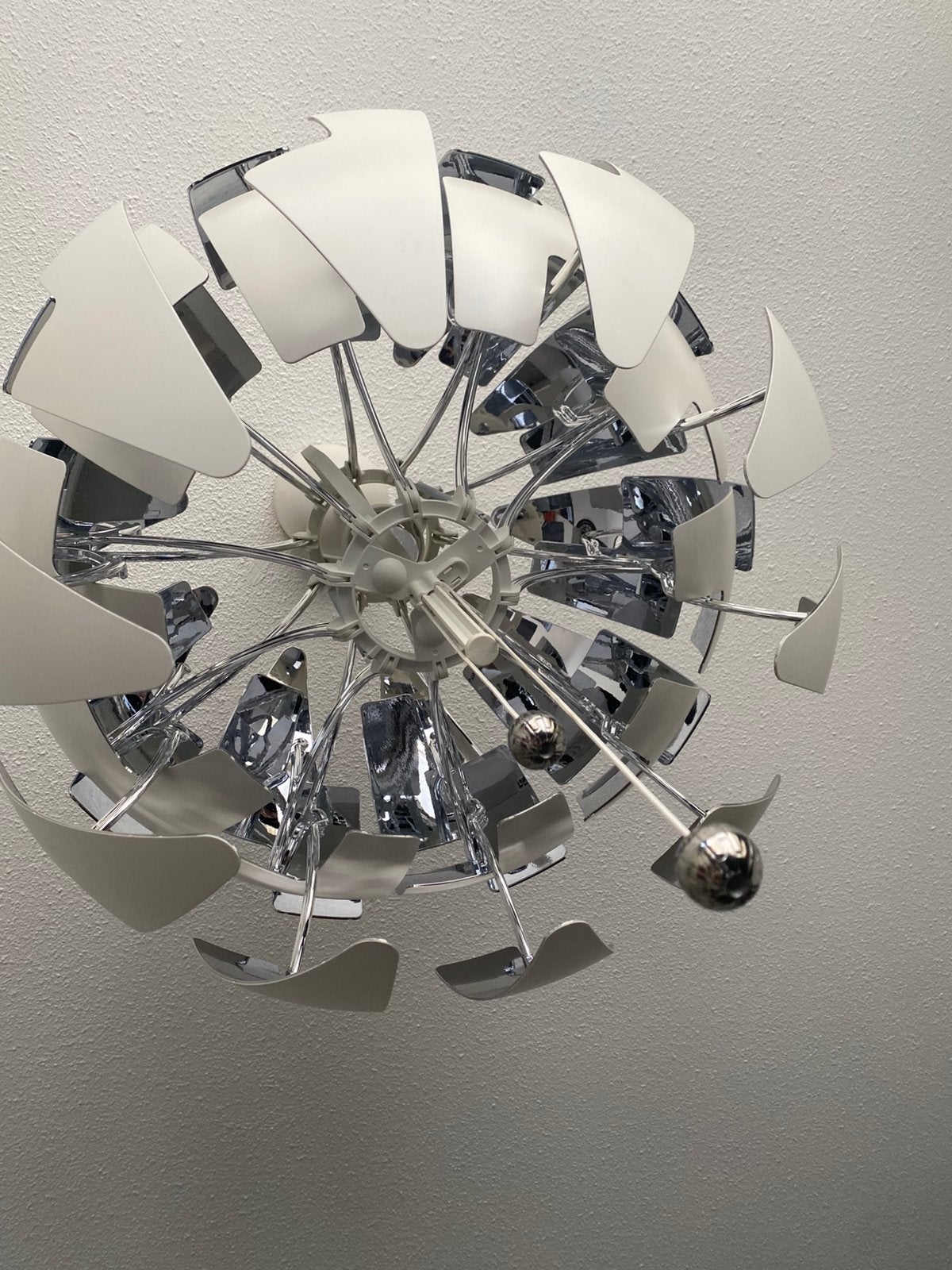 IKEA PS 2014 Hanglamp - Wit/Zilver, Ophalen, Zo goed als nieuw, Kunststof, 50 tot 75 cm