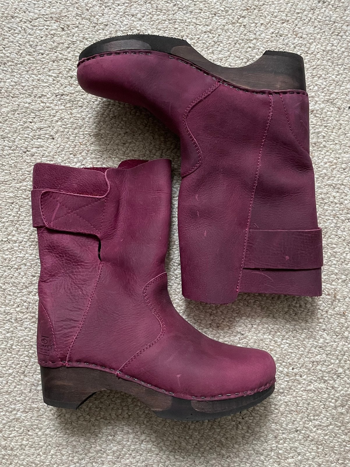 Clumpy’s clig bordeaux boots maat 38, Overige kleuren, Lage of Enkellaarzen, Nieuw, Ophalen of Verzenden
