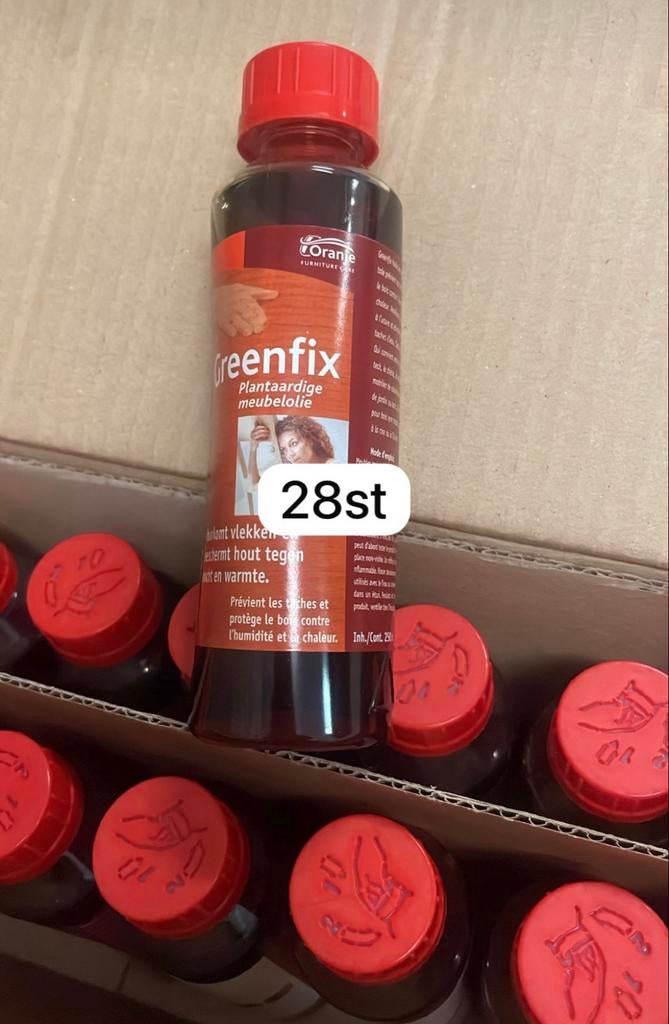 28x Greenfix Plantaardige Meubelolie - Oranje Furniture Care, Ophalen of Verzenden, Nieuw