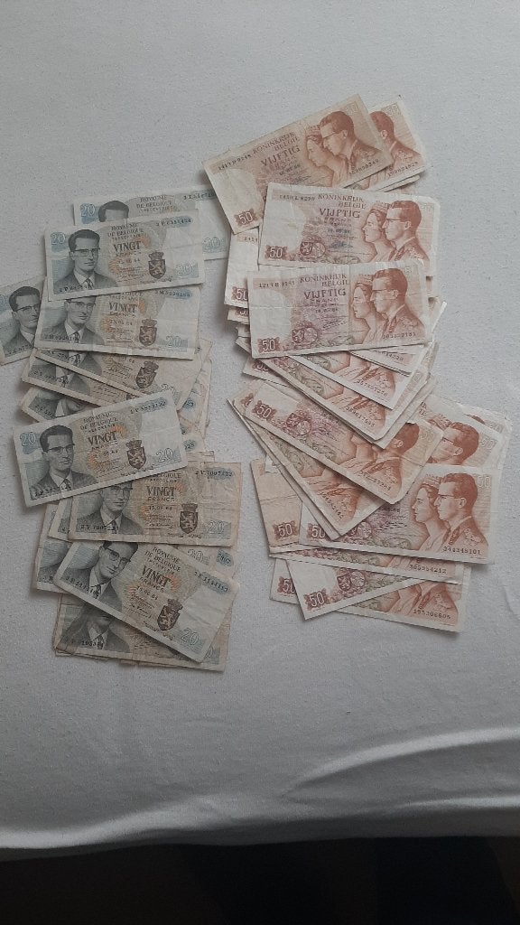 66 Belgische bankbiljetten, Postzegels en Munten, Bankbiljetten | België, Verzenden